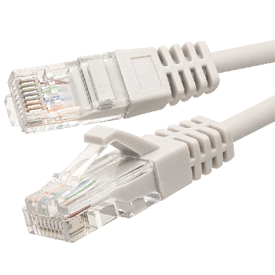 Патч-корд UTP 5e 4x2 26AWGCu LSZH серый 0.3м