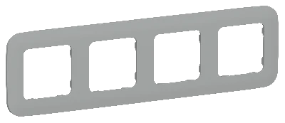 FLITE ARTISTIC Рамка 4-местная РУ-4-А-ФлС серый IEK