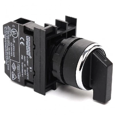 Переключатель 0-1 (1НО), с фиксацией, серия B (250В AC, 4А), IP50