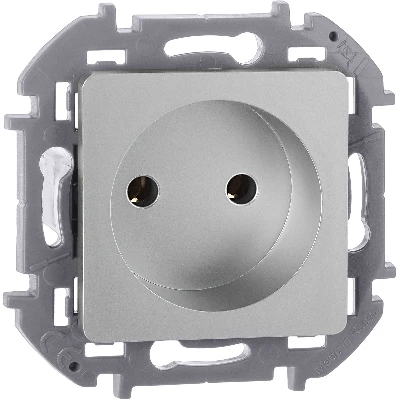 Розетка 2К 16 А 250 В~ INSPIRIA алюминий