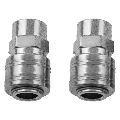 Муфта универсальная быстросъемная (мама), внутренняя резьба 1/4, 2 шт.