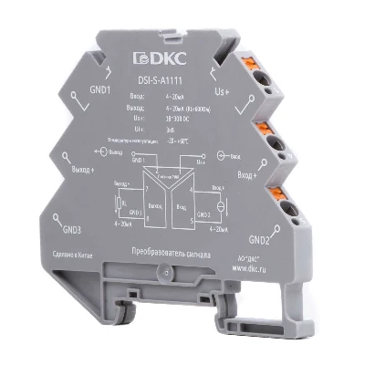 Преобразователь сигнала DSI, 6,2 мм 1 вход 4…20 мА, 1 выход 4…20 мА