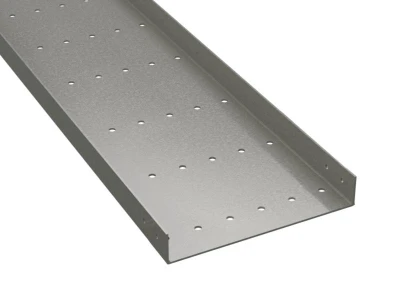 Лоток перфорированный 100х80 L=3000 стеклопластик