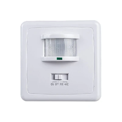 Датчик движения ИК встраиваемый 500w 140 гр. 12м IP20 белый