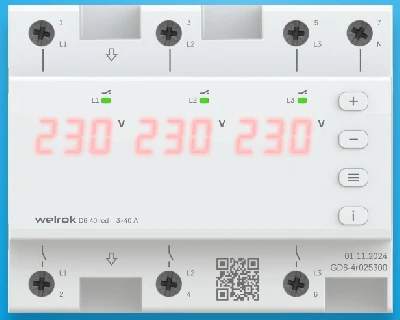 Реле напряжения welrok D6-40 red