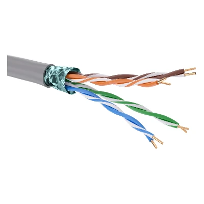 Витая пара F/UTP 4 пары CAT 5E нг(А)-HF серый катушка 305м