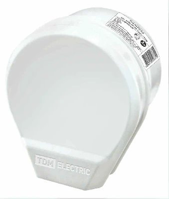 Разъём РШ-ВШ 32А 250В 2Р+РЕ ОУ белый