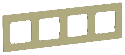 FLITE CLASSIC Рамка 4-местная РУ-4-К-ФлО оливковый IEK