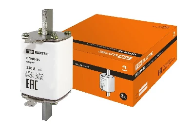 Плавкая вставка предохранителя ППНН-35, габарит 1, 250А
