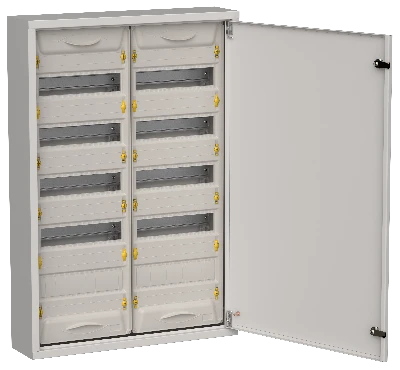 TITAN 5 Корпус металлический ЩРн-120 (2х60) 835х570х140мм IP31 серый (одна дверь) IEK