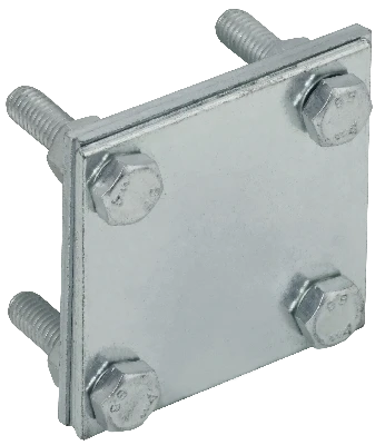 Зажим крестообразный с разделителем полоса-полоса 40мм оцинкованная сталь HDZ IEK