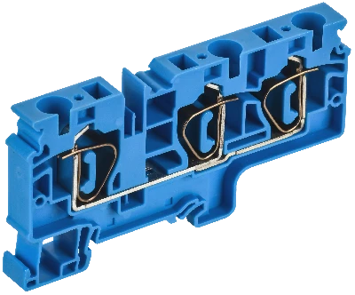 ARMAFIX Клемма пружинная CX10-3 BU 10мм2 трехконтактная синяя IEK