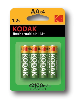 Аккумуляторы NiMH (никель-металлгидридные) HR6-4BL 2100mAh [KAAHRP-4] (80/640/15360)