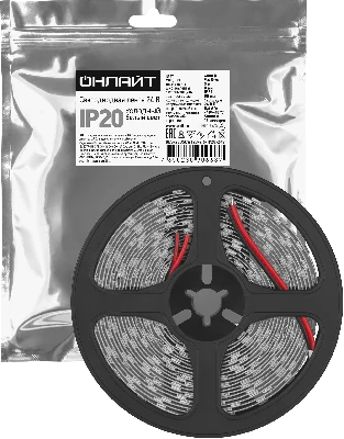 Лента светодиодная 9.6Вт/м 24В 6000К IP20 120 LED/м OLS-2835 5м