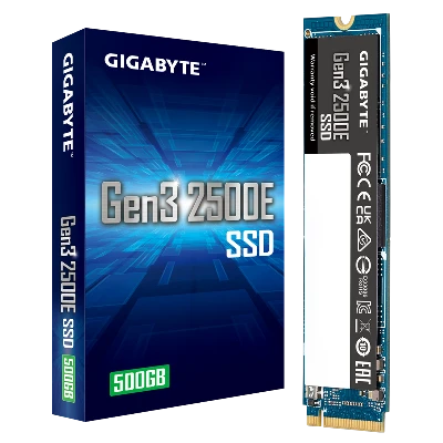 Накопитель SSD M.2 2280 500GB Gen3 2500E, PCIe 3.0x4, NVMe 1.3