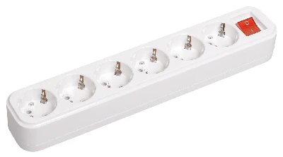 Розетка переносная разборная выключатель К06В 6 мест CLASSIC