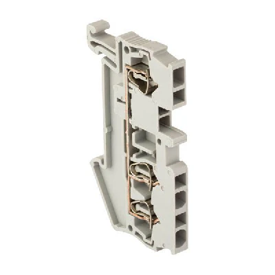 Колодка клеммная самозажимная JXB-ST-2.5 31А 3 вывода серая PROxima