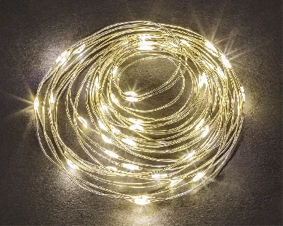 Гирлянда новогодняя светодиодная NGF-D027-01 каскад 5 нитей WW 100 2м IP44