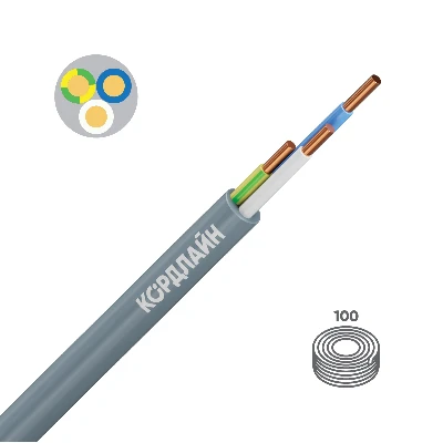 Кабель силовой ВВГнг(А)-LS 3x2,5ок(N,PE)-0,66 100м ТРТС