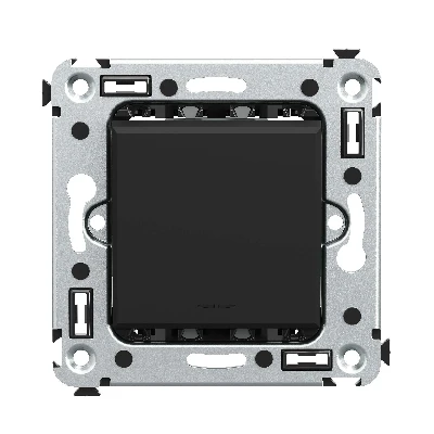 Avanti Переключатель одноклавишный в стену, , Черный матовый