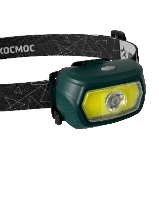 Фонарь налобный аккум/3Вт+5ВтCOB/кол. линза/съемн Li-ion18650 1200mAh/USBшн typeC