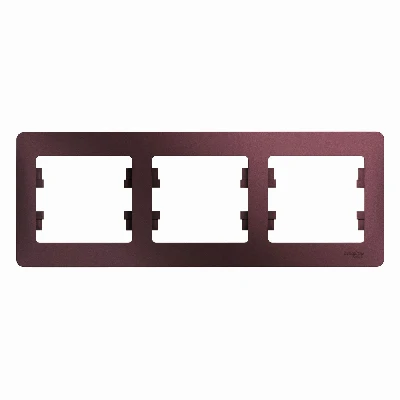 GLOSSA рамка 3-постовая горизонтальная баклажановый