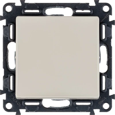 Valena LIFE Переключатель 10АХ 250В с лицевой панелью Безвинтовые зажимы Слоновая кость