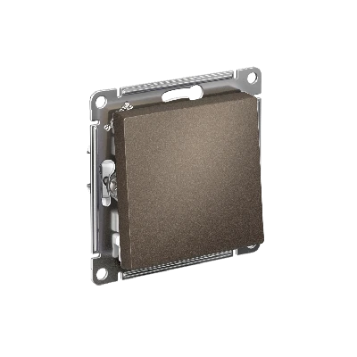 ATLASDESIGN 1-клавишный ПЕРЕКЛЮЧАТЕЛЬ, сх.6, 10АХ, быстрозажимные клеммы, МОККО