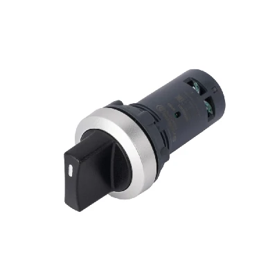 Переключатель SB7 моноблочный 22 мм 2 позиции с фиксацией, металл, 1НО, IP65