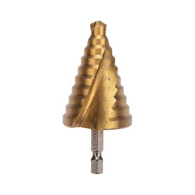 Сверло по металлу ступенчатое 9.0-36.0 мм 110 mm 65 HRC Р6М5 TiN
