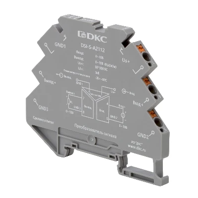 Преобразователь сигнала DSI, 6,2 мм 1 вход 0…10 В, 1 выход  0…10 В