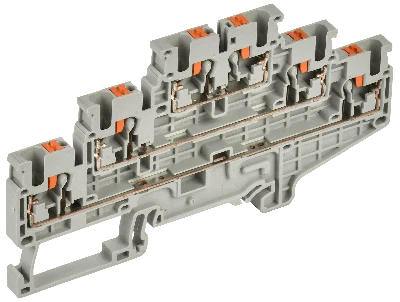 Колодка клеммная CP-ML 3 ур. 2,5мм2 серая IEK