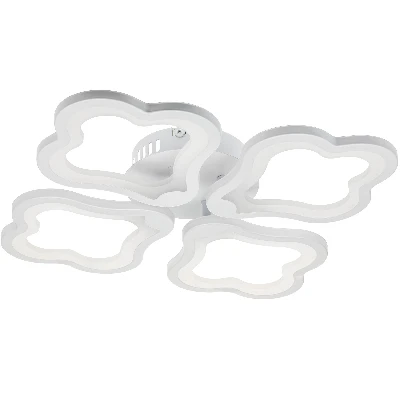 Люстра потолочная светодиодная, CARINO, 380x380x67мм, 62Вт, 2700К/4200К/6500К, 32м?, белый, 52069 0, Ritter