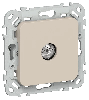 FLITE Розетка TV экранированная оконечная тип M РТВм-1-1-1-ФлЛ льняной IEK