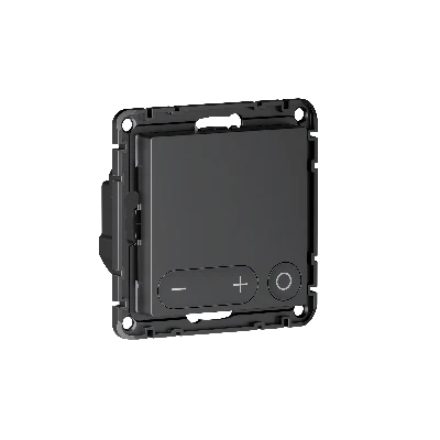 ATLASDESIGN SMART Термостат программируемый для   электрического теплого пола, Zigbee, 16 А, мех.,  ЧЕРНЫЙ