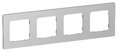 FLITE CLASSIC Рамка 4-местная РУ-4-К-ФлА алюминий IEK