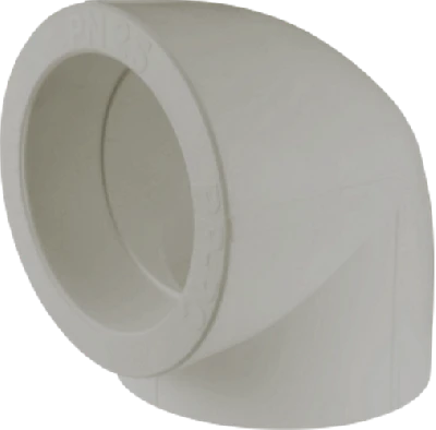 Угольник 50 мм 90 град., полипропиленовый PPR, серый