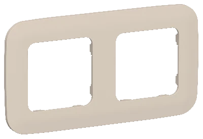 FLITE ARTISTIC Рамка 2-местная РУ-2-А-ФлЛ льняной IEK