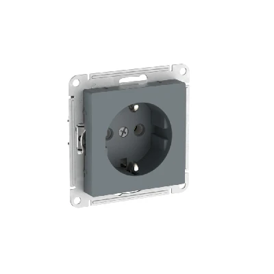 ATLASDESIGN РОЗЕТКА с заземлением, 16А, быстрозажимные клеммы, ГРИФЕЛЬ