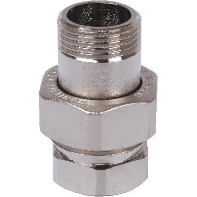 Сгон разъемный ВН 3/4' прямой (американка), никелированный