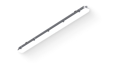 Светильник светодиодный CSVT SLIM 32 1262х124х85 CRI80 5000 milky IP65 II серый подвесной/накладной