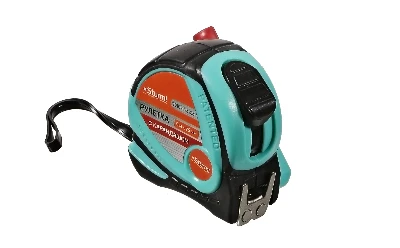 Рулетка с карандашом обрезиненная 2-сторонний зацеп магнит 5м X 25мм