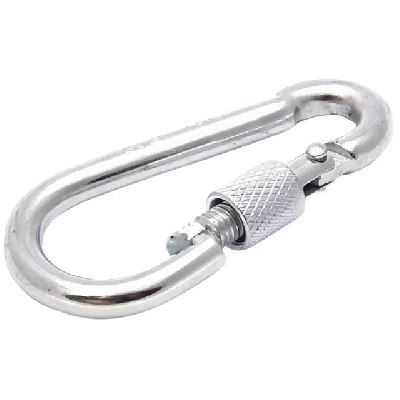 Карабин пожарный М10 DIN5299D c фиксатором