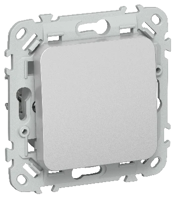 FLITE Выключатель 1-клавишный 10А ВС11-1-0-ФлА алюминий IEK