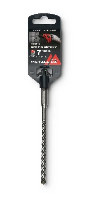 Бур по бетону SDS-plus 7х160/100 мм, Х-напайка, 4 спирали