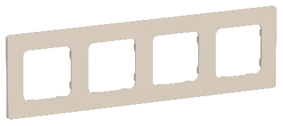 FLITE CLASSIC Рамка 4-местная РУ-4-К-ФлЛ льняной IEK