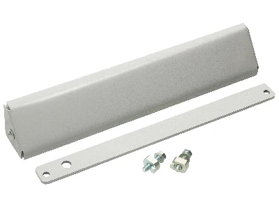 Комплект монтажа для крепления замка AL-200 на L-образном уголке с декоративным кожухом и планкой М200, цвет серый