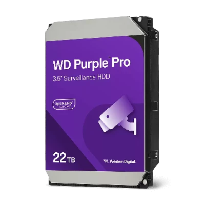 Жесткий диск 22TB Purple, 3.5'', SATAIII, 7200 об/мин, 512 МБ
