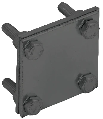 Зажим крестообразный с разделителем полоса-полоса 40мм оцинкованная сталь TD IEK