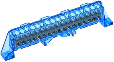 TEKFOR Шина N ноль в комбинированном DIN-изоляторе Стойка 6х9-17-С IEK